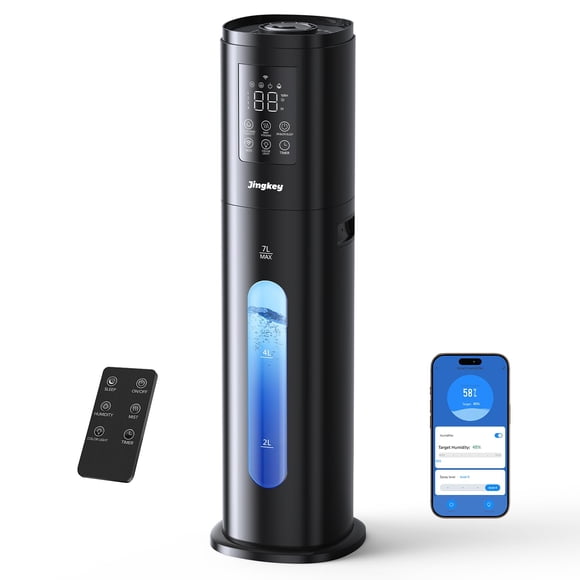 Humidificador Jingkey 7 L con control inteligente por app y control remoto, 4 niveles