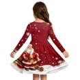 thumbnail image 4 of Grblisyd Girls Long Sleeve Dress Christmas Graphic Casual Dresses A Line Crew Neck Fall Winter Dresses, 4 of 4