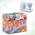 thumbnail image 4 of HELLHERO Sewing Machine Cover Wave Background Floral Simple Foldable Storage Pocket, 4 of 8