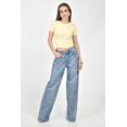 thumbnail image 1 of Jeans Wide Leg con flores bordadas /Juvenil, 568 (Azul claro) azul 11, 1 of 6