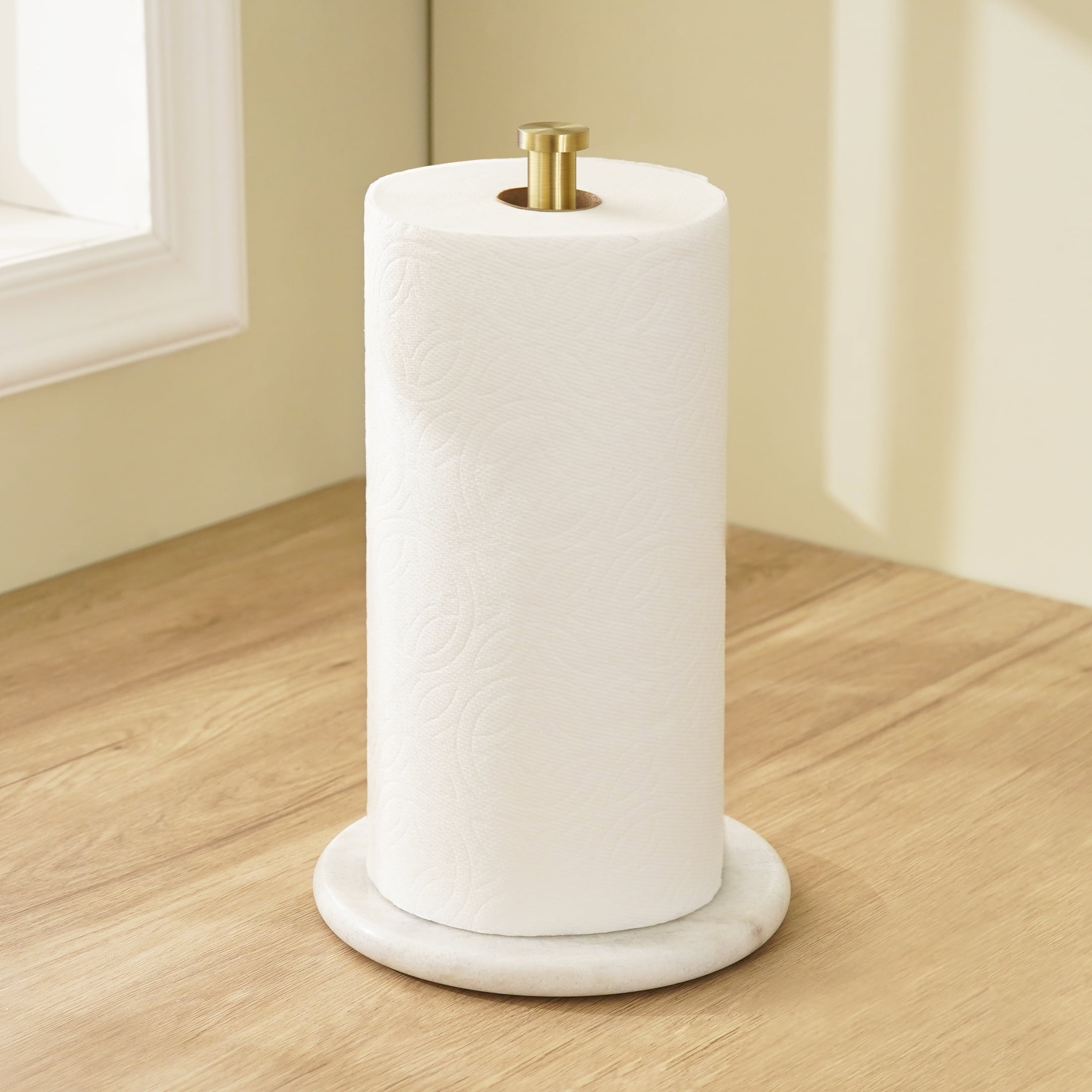 kes paper towel holder marble unique countertop stand modern brushed