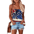 thumbnail image 4 of American 250th Anniversary Tube Tops for Women Patriotic Print Casual Pleated Sleeveless Tube Tops Bandeau Tunic Tops Strapless Smocked Tank Tops, 4 of 5