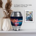 thumbnail image 6 of MUKTIVE Flamingo Urns for Human Ashes Men - Urns for Ashes Adult Mother - Purple Adults Urn for Burial Women - 10 Inch Large Urn for Male & Female, 6 of 7