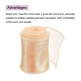 thumbnail image 3 of Uxcell 2 3/8" Wide Sparkly Sheer Wired Organza Ribbon Pastel Chiffon Ribbons 3 Yard Light Pink, 3 of 7
