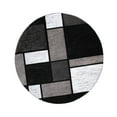 thumbnail image 1 of Rugshop Contemporary Modern Boxes Area Rug 6' 6" Gray (6' 6" Diameter), 1 of 2