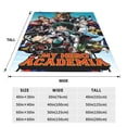 thumbnail image 5 of My Hero Academia Fleece Blanket Super Soft Cozy Throw Blanket Fuzzy Comfy Flannel Blanket Warm Plush Blankets And Throws For Couch, Sofa, Bed 80"X60", 5 of 6