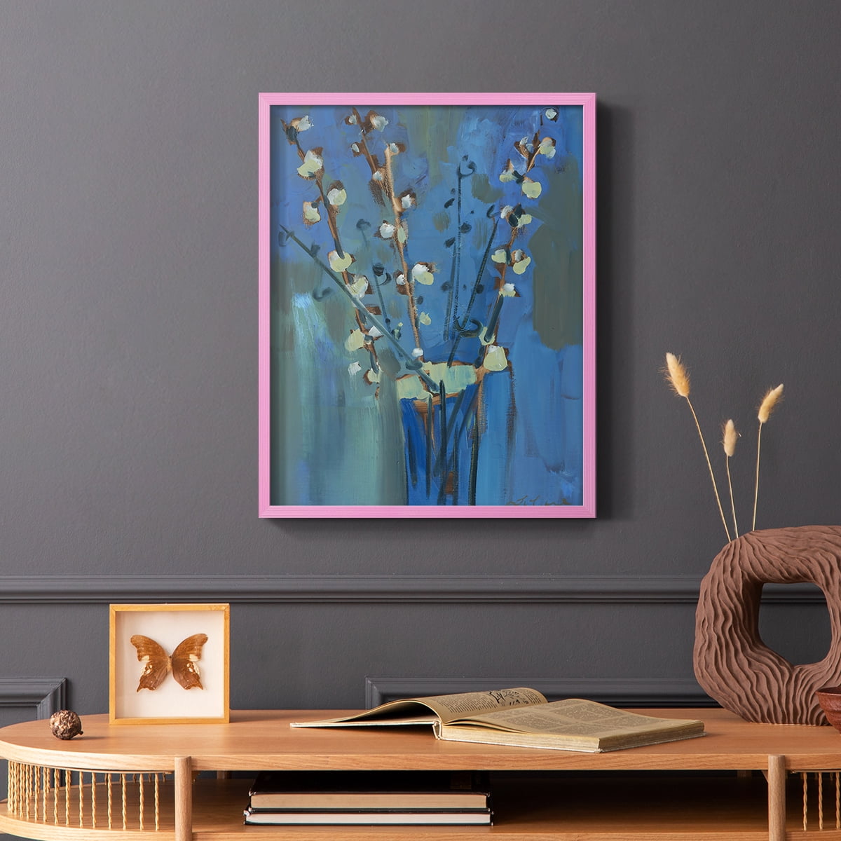 Winter Willow II Framed Print - Solid Wood in Single Picture Frame Solid Wood 2 Framed Print