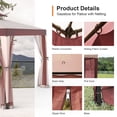 thumbnail image 4 of Phonjoroo Patio Gazebo Tent 10' x 10', Outdoor Canopy Shelter, Red, 4 of 7