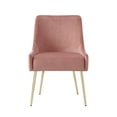 thumbnail image 4 of Posh Living Perogo Velvet Dining Side Chair in Blush pink/Gold (Set of 2), 4 of 8