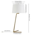 thumbnail image 3 of Hudson & Canal TL0890 Markos Tilted Brushed Brass Table Lamp, 3 of 8
