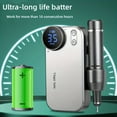 thumbnail image 3 of Rechargeable Nail Drill with Power Bank Function Electric File for Acrylic Gel Nails 35 000 RPM Portable Efile Kit, 3 of 5