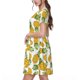 thumbnail image 2 of Easygdp Pineapple para Vestido Transpirable de Mujer, Vestido Suelto de Manga Corta con Pliegues y Bolsillos para el Verano, 2 of 6