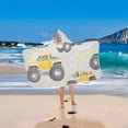 thumbnail image 2 of Yayeee Kids Hooded Towels Toddler Soft Absorbent Beach Bathing Wrap 50" x 23.5", Trucks Pattern, 2 of 5