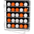 Acrylic Golf Ball Display Case Wall Mounted Cabinet Holder, Mirrored UV ...