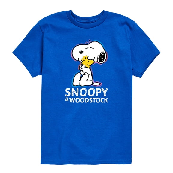 Peanuts - Snoopy And Woodstock - Toddler Boys Short Sleeve Graphic T-Shirt