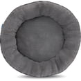 thumbnail image 4 of Animal Planet Calming Dog Bed for Small & Medium Size Dogs ( Gray Plaid ) - 19 inch Round Donut Washable DogBed, Anti-Slip, Fits up to 25 lbs, 4 of 6