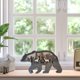 thumbnail image 3 of Sculpture 3D Animal Décoration de la maison Accessoires Artisanat en bois Sculpture sur bois créative Loup Elk Ours brun Ornements Produits de bricolage 3 modèles (Ours brun), 3 of 4