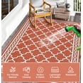 thumbnail image 5 of Gaderth Outdoor Rug,Waterproof Reversible Rug Patio Rug Modern Camping RV Plastic Straw Rug Geometric Area Rug for Backyard, Deck, Picnic, Porch, Beach, 5 of 10