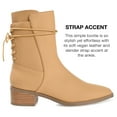 thumbnail image 6 of Journee Collection Womens Vannder Tru Comfort Foam Inside Zip Stacked Heel Booties, 6 of 6