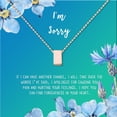 thumbnail image 2 of Anavia I'm Sorry, Apology Gift Card Necklace, Apology Gifts for Her, Sorry Quote Apology Gifts for Wife, Forgiveness Gift for Girlfriend-[Rose Gold Cube, Bright Blue Gift Card], 2 of 3