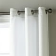 thumbnail image 2 of Lanco Silver Metallic Semi-Sheer Grommet Panel Pair White, Set of 2, Size 37 x 84", 2 of 3