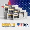 thumbnail image 2 of BNX TruFilter 18x20x1 Air Filter MERV 11 (6-Pack) - MADE IN USA - Allergen Defense Electrostatic Pleated Air Conditioner HVAC AC Furnace Filters for Allergies, Dust, Pet, Smoke, Allergy MPR 1200 FPR 7, 2 of 5