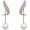 Gold3, variant on Long Tassel Pearl Dangle Earrings Crystal Bow Earrings Luxury Full Rhinestone Gold Drop Earrings Wedding Party Jewelry Gift for Women