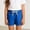 Blue, variant on Toddler Girls Fleece Active Shorts- Elastic Waist Summer Casual Baggy Baby Sweat Shorts Yellow Size 7 T