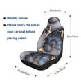 thumbnail image 2 of Car Seat Covers Are Protected From Dust And Spillage And Elastic Straps Are Easy To Install For Easy Car Suv Truck Delivery Dark Grey And White Gold Marble 1, 2 of 8