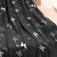 thumbnail image 3 of Black Gray Butterfly Pattern Blanket,Comfortable Soft Flannel Throw Blanket,All Season,Warm Lightweight Blankets for Sofa Bed Couch Living Room Chair,30"x40", 3 of 4
