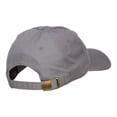thumbnail image 4 of Rasta Lion Head Embroidered Unstructured Cap - Grey OSFM, 4 of 5