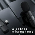 thumbnail image 4 of Plug-Play Wireless Lapel Lavalier Microphone Wireless Mic with Clips For Android Phone Video Calling Recording Live Stream Vlog, 4 of 12