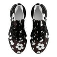 thumbnail image 5 of Black And White Floral Design Walking Shoes for Men Woman Lightweight Tennis Fashion Elastic Sports Shoes Cushion Basketball Shoes, 5 of 7