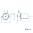 thumbnail image 2 of DC Dosing Pump Peristaltic Pump Liquid Pump Peristaltic Tube Head Self-Priming Function for Aquarium Lab Chemical Analysis Dosing Additives, Flat Panel Style, 2 of 7