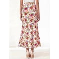 thumbnail image 6 of BTFBM Maxi Skirts for Women Summer Spring Boho Lightweight A Line High Waisted Wedding Guest Party Silk Midi Skirt, 6 of 9