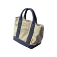 thumbnail image 1 of Bolso de mano de lona jinwen para mujer de gran capacidad Con bolsillo externo, 1 of 8