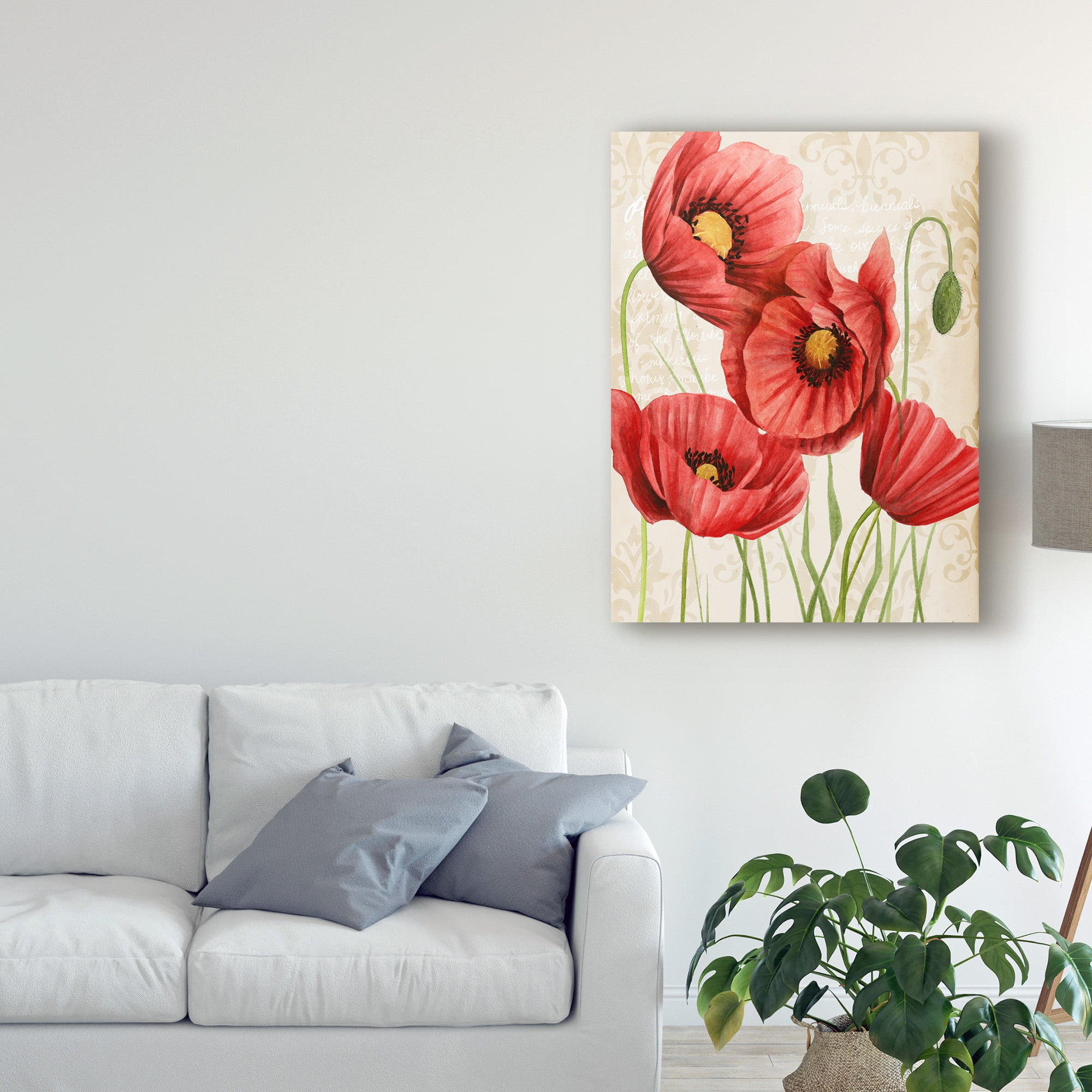 Trademark Fine Art 'Poised Poppy II' Canvas Art by Grace Popp