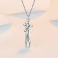 thumbnail image 5 of D-GROEE Couple Necklace Hop Embrace Couple Pendant Necklace Adjustable Length Him Her Hugging Pendant Necklace Anniversary Jewelry Valentine Day Gift Hug, 5 of 7