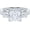 Yellow, variant on Modernist Simulated Diamond Ring 14K White Gold Ring Three Diamond Engagement Ring 2 CT Princess Cut CZ Ring