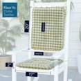 thumbnail image 5 of Klear Vu Porch - Juego De Cojines Para Silla Mecedora Para Uso En Interiores Y Exteriores, Ensamblados En Los Ee. Uu., Fáciles De Limpiar, Elegantes Cojines Para Asiento Y Respaldo Con Lazos De Tela,, 5 of 5