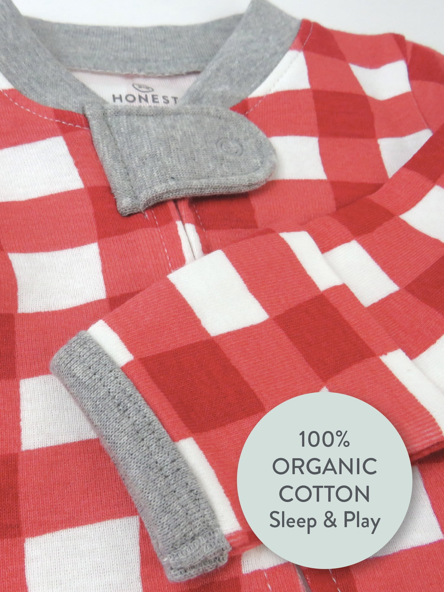 Honest Baby Clothing Gender Neutral Organic Cotton Holiday Sleep N Play, Sizes Newborn-9 Months