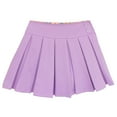 thumbnail image 3 of Bienzoe Girl's Stretchy Pleated Adjust Waist School Uniforms Skirt Cassis 8, 3 of 5