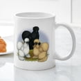 thumbnail image 3 of CafePress - Silkie Chicken Trio Mug - 11 oz Ceramic Mug - Novelty Coffee Tea Cup, 3 of 4