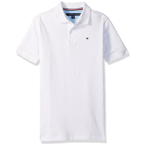 Tommy Hilfiger Polo Ivy Extensible Grand pour Garçons, Blanc, TG