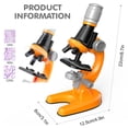 thumbnail image 4 of Zoom Children Microscope Biology Lab LED 1200x School Science Experiment Kit Education Scientific Toys Gifts For Kids Scientist, 4 of 5