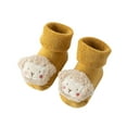 thumbnail image 2 of fnnxnal Kids Girls Crew Socks, Multicolor Soft Knit with Cute Applique, Newborn Kids,Size 1T, 2 of 3