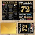 thumbnail image 2 of Tarjeta de cumpleaños Joycard 72nd con sobre, regalo de 72 años, 1954, 2 of 7