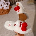 thumbnail image 5 of SBYOJLPB Women's Winter Slipper with Plush Decoration Casual Indoor Open-Toe Slippers, 5 of 9