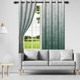 thumbnail image 3 of Nanqianyi Gradient Green Blackout Curtains With Grommet Drapes,2 Panels,42x96 inch,Room Darkening Thermal Insulated Window Curtains, 3 of 8