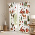 thumbnail image 3 of Homewish Cartoon Horse Blackout Curtains Set of 2 (52x84 Each) for Kids Children,Cottage Farmhouse Window Curtains,Christmas Tree Curtains and Drapes,Ultra Soft Home Decor, 3 of 6